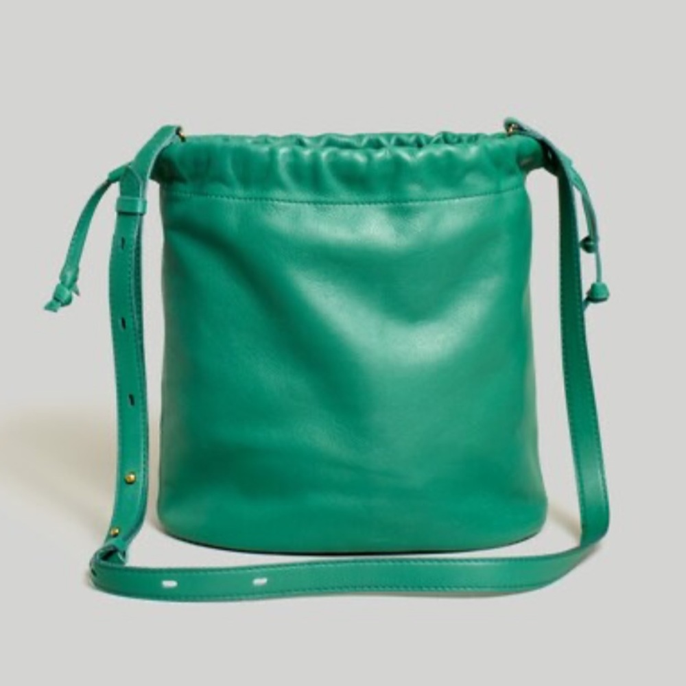 NWT Madewell Jade Green The Piazza Bucket Bag